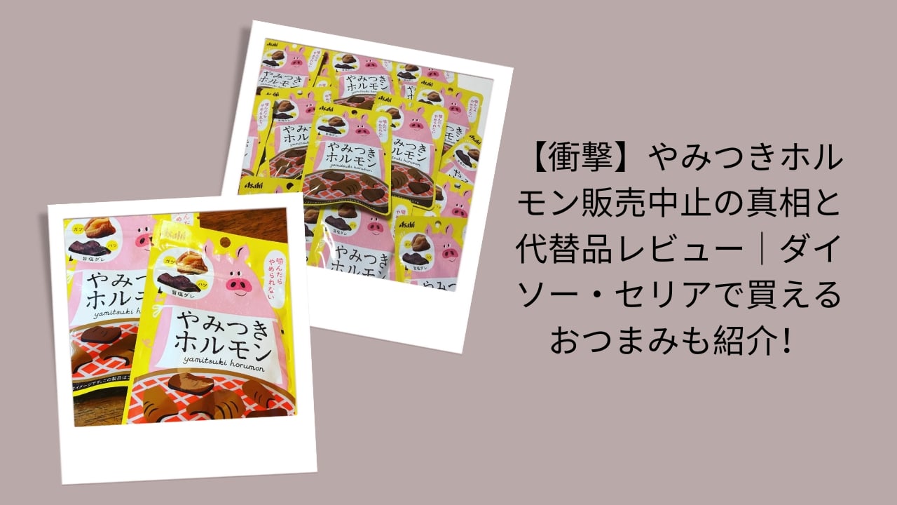 やみつきホルモン 販売中止 真相, やみつきホルモン 代替品 ダイソー セリア, やみつきホルモン 再販 情報, ダイソー セリア おつまみ レビュー