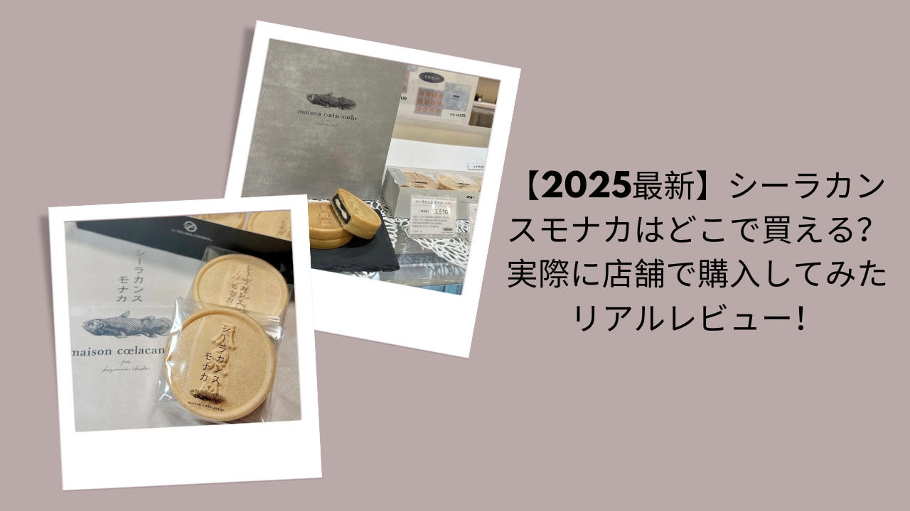 【2026最新】シーラカンスモナカはどこで買える？実際に店舗で購入してみたリアルレビュー！