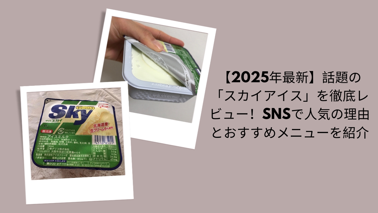 【2026年最新】話題の「スカイアイス」を徹底レビュー！SNSで人気の理由とおすすめメニューを紹介