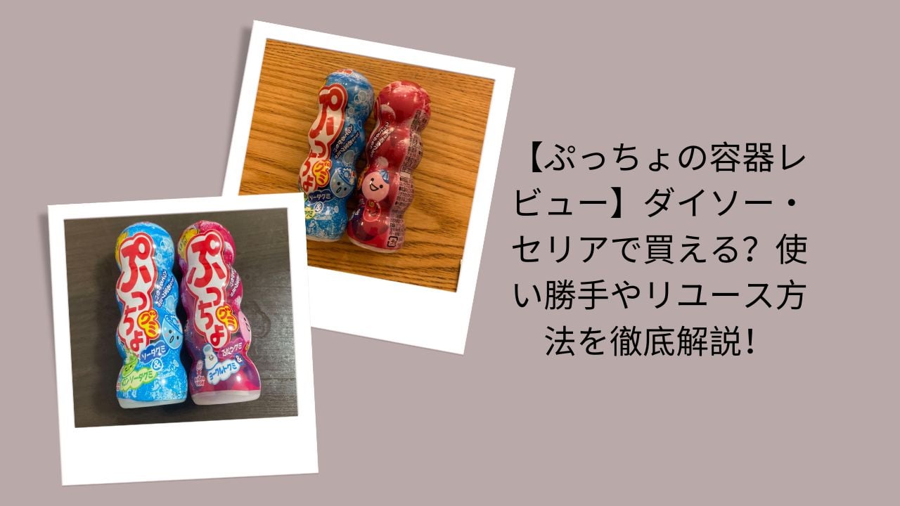 ぷっちょ 容器 レビュー, ぷっちょ ケース ダイソー セリア, ぷっちょ 容器 使い道, ぷっちょ 容器 リユース, ぷっちょ 入れ物 どこで買える