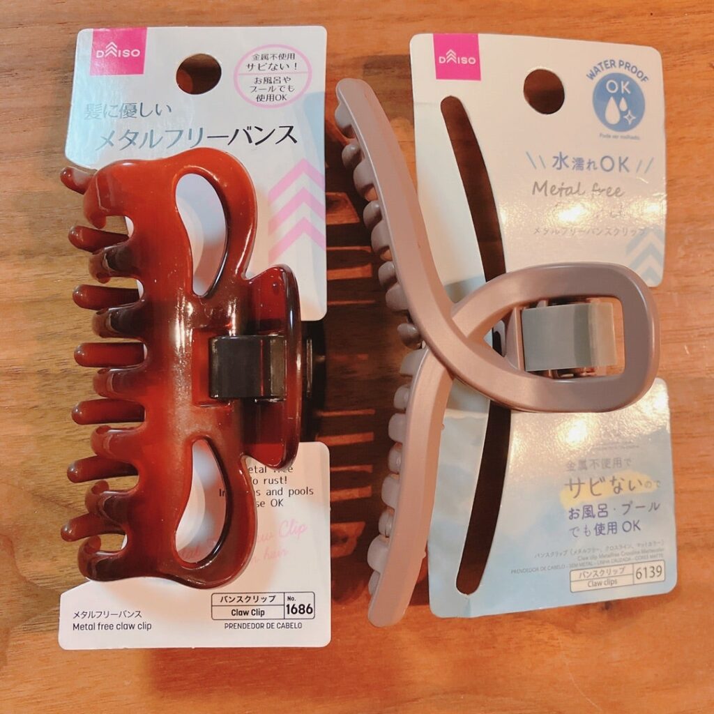 セリア ヘアクリップ ダイソー 比較 レビュー, 100均 ヘアアクセ ヘアクリップ 使い心地, セリア ダイソー ヘアクリップ コスパ, 100均 ヘアクリップ おすすめ 評価