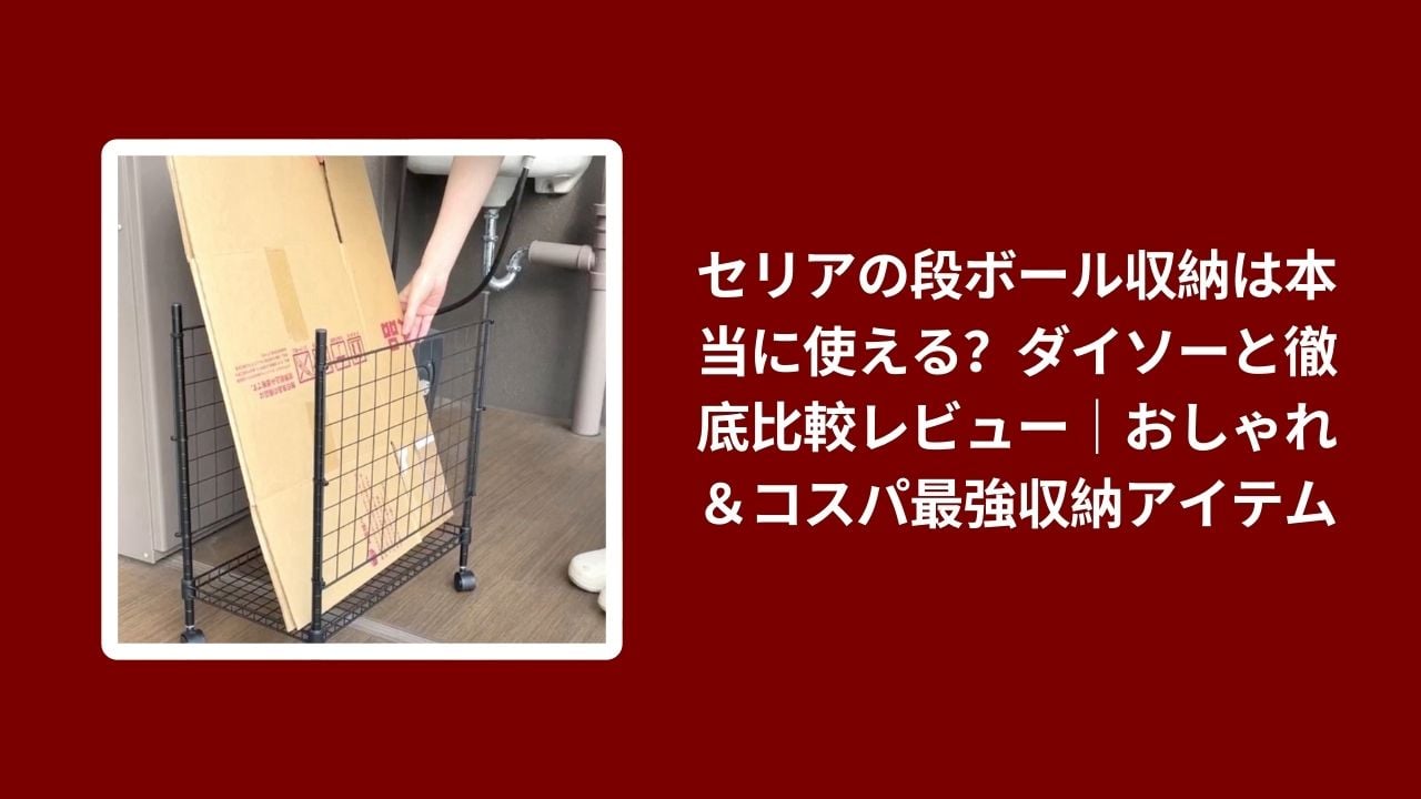 セリア 段ボール収納 ダイソー 比較 レビュー, 100均 段ボール 収納 おしゃれ コスパ, セリア ダイソー 収納グッズ 使い心地 検証, 段ボール 収納 実例 100均 おすすめ